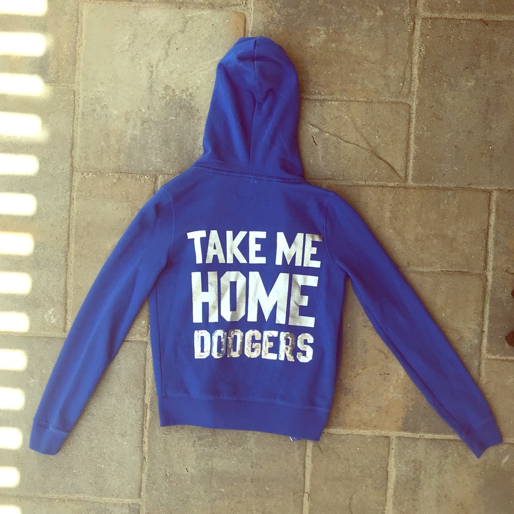 PINK BY VICTORIAS SECRET - LA DODGERS ZIP HOODIE